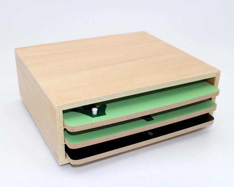 Montessori Zoology Botany Puzzle Stand Puzzle Cabinet for 3 Puzzles - Etsy