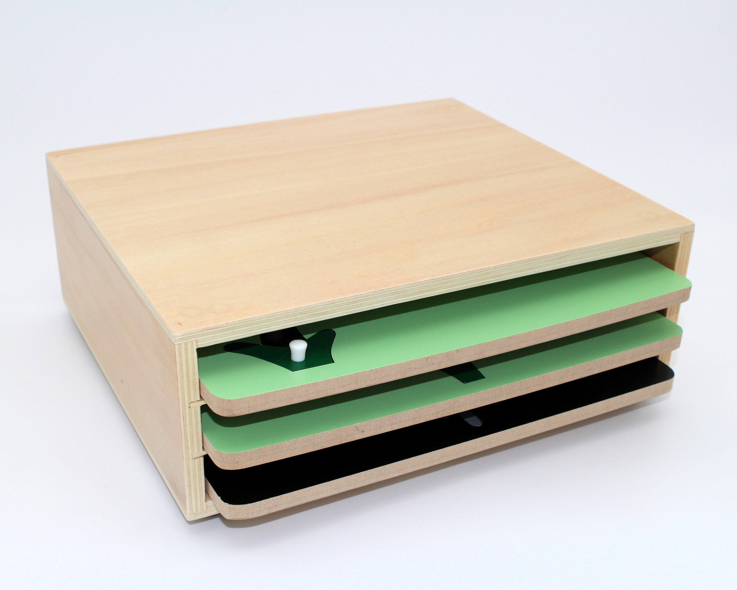 Montessori Zoology Botany Puzzle Stand Puzzle Cabinet for 3 Puzzles - Etsy