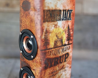 Custom Vintage Maple Syrup Tin Portable Bluetooth Speaker