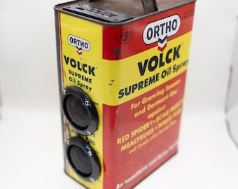 Vintage Oil Can Bluetooth Speaker, Custom, Portable Speaker