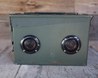 Custom Vintage Ammo Box Portable Bluetooth Speaker