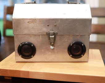 Handmade Vintage Lunch Box Portable Bluetooth Speaker