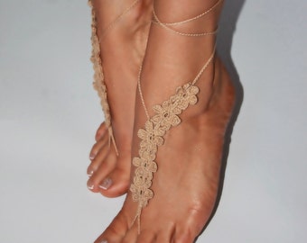 PDF Pattern,Crochet pattern,Wedding barefoot sandals,Beach wedding shoes,Crochet barefoot sandals