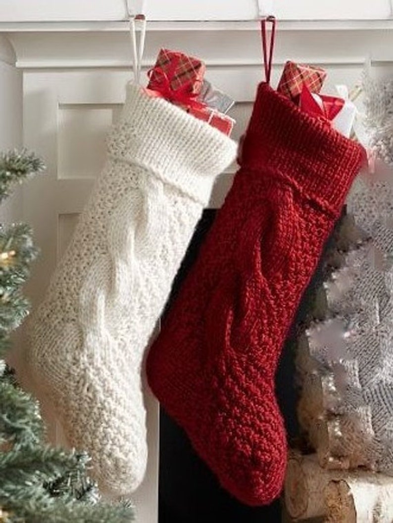 Cable Knit Stocking Christmas Stockings Personized Christmas Etsy