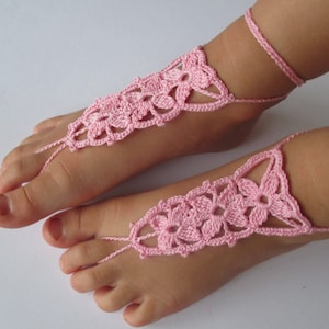 Baby barefoot sandals,Barefoot sandals,Flower girl barefoot sandal,Crochet barefoot sandals,Baby foot accessories,Photo prop,Toddler Sandals