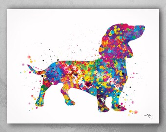 Dachshund Wall Art Etsy