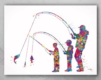 Download Two Sons Fishing Etsy