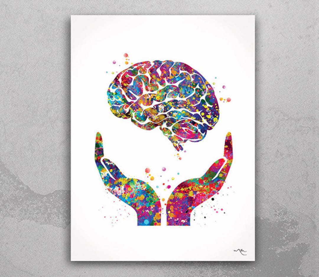 human brain art