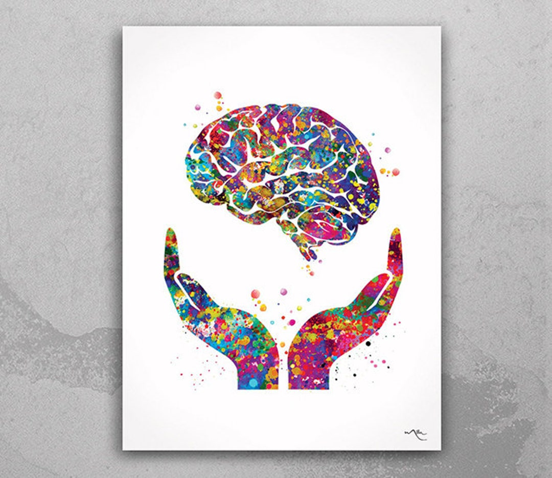 human brain art