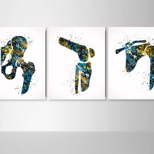 Orthopedic Decor Watercolor Print Set Hip Joint Knee Shoulder Set Bone Anatomy Medical Art Physical Therapy Chiropractor Office Decor-2126