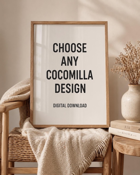 Digital Download • Choose Any CocoMilla Design • Printable Poster • Custom Printable Wall Art • Modern