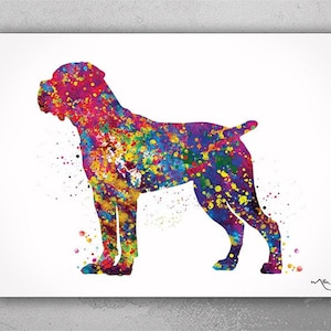 Cane Corso Watercolor Print Cane Corso Art Print Poster Dog Breed Gift Pet Dog Love Puppy Friend Animal Dog Poster Custom Pet Portrait-2770