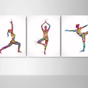 Yoga Canvas Wall Art -  UK