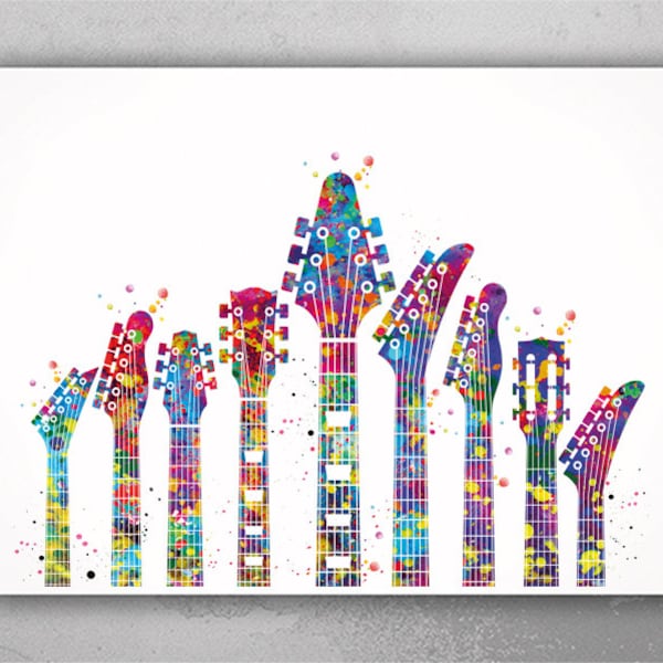 Guitar Headstock Etsy