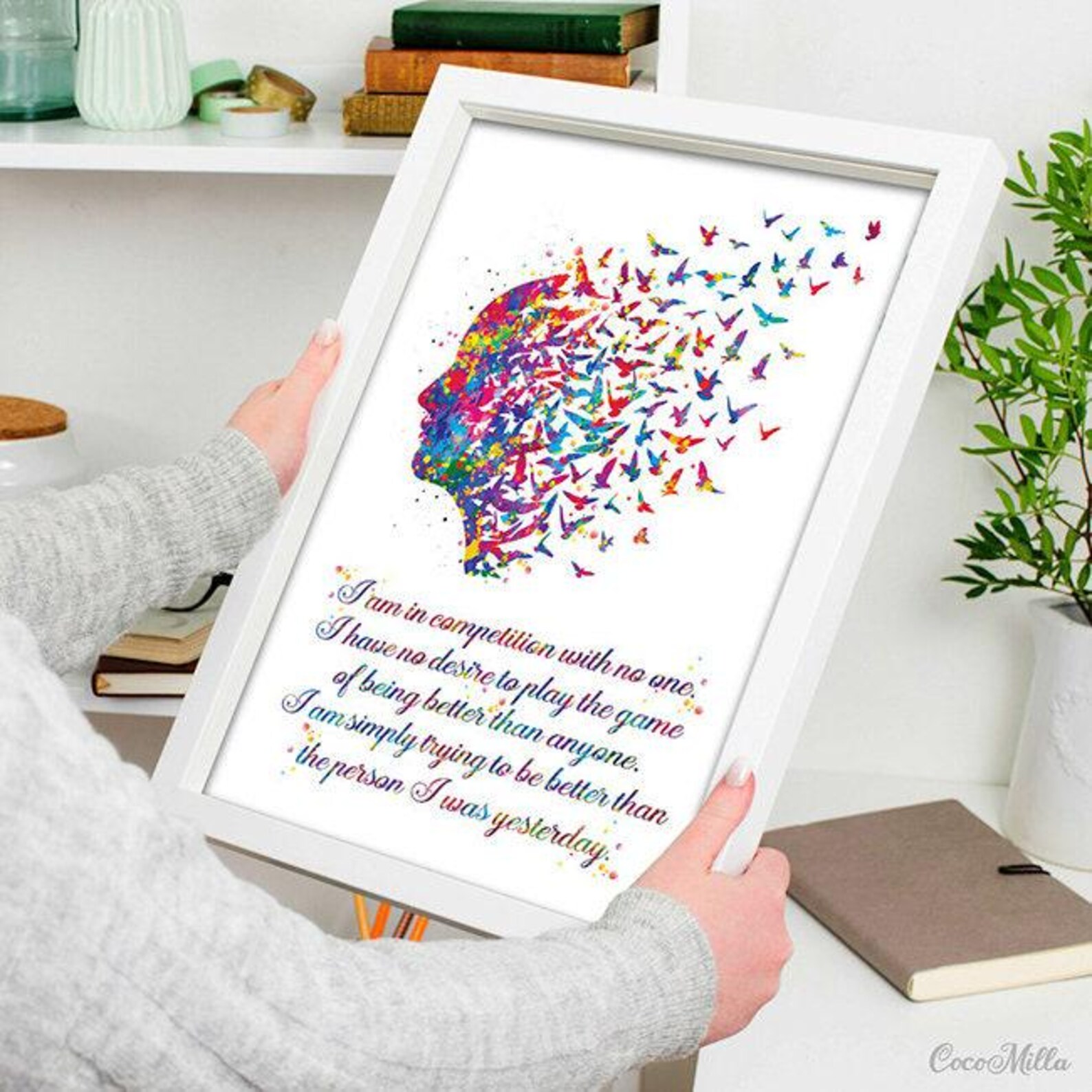 Free Mind Quote Watercolor Print - Motivational Art-323 - Etsy