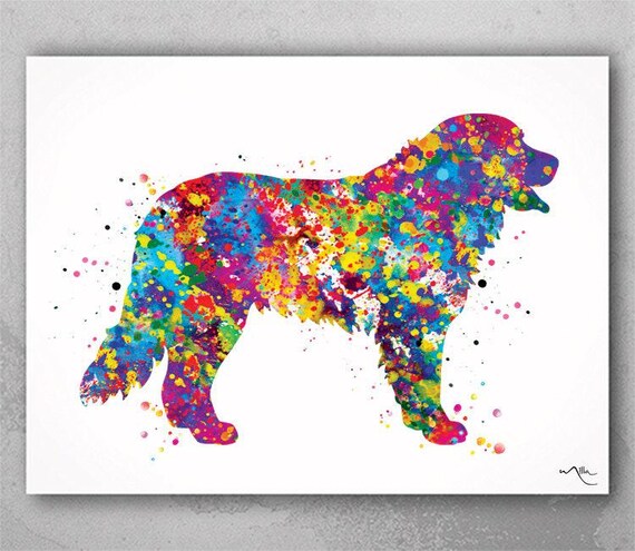 Bernese Mountain Dog Watercolor Print Personelized Memorial Gift Pet Berner Dog Doglover Gift Pet Animal Mountain Dog Poster Dog Art-1594