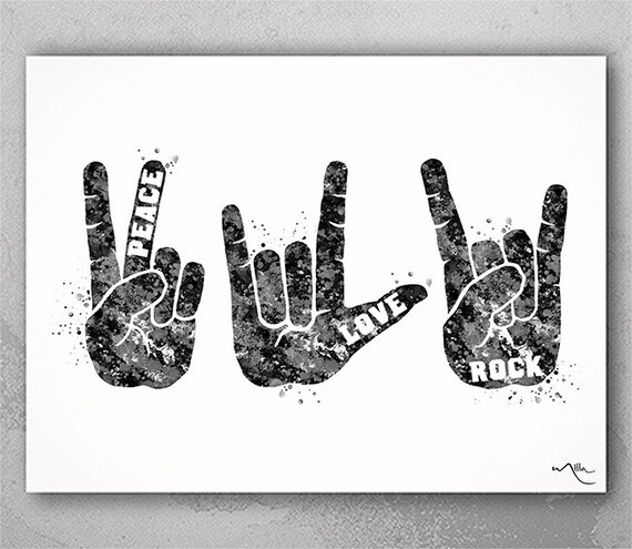 I Love Rock N Roll Asl T-Shirt I Love Rock N Roll Asl T-Shirt