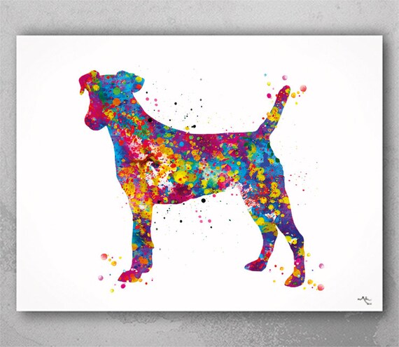 Jack Russell Dog Watercolor Print Jack Russell Terrier Gift Pet Dog Love Puppy Friend Animal Dog Dogart Poster Dog Art Terrier Art-1163