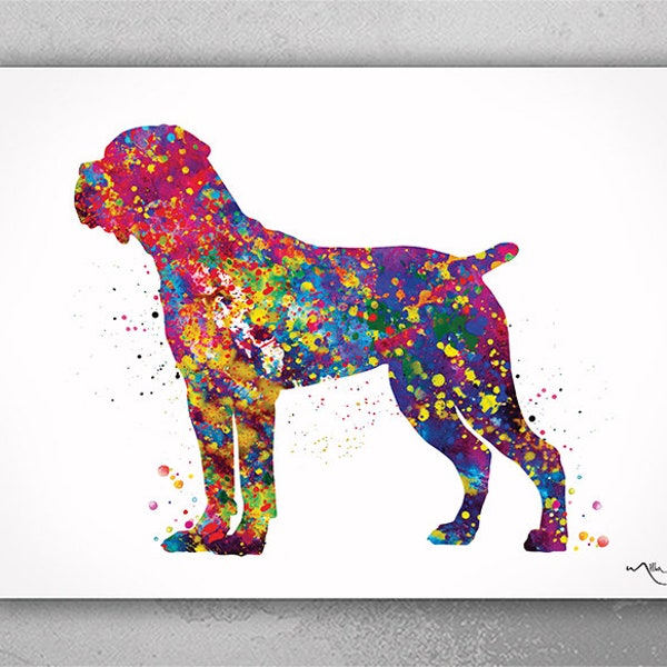 Cane Corso Watercolor Print Cane Corso Art Print Poster Dog Breed Gift Pet Dog Love Puppy Friend Animal Dog Poster Custom Pet Portrait-2770