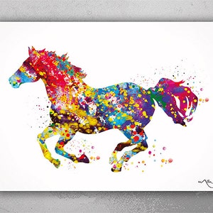 Horse Watercolor Print Equestrian Wall Art Horse Rider Gift Equestrian Girl Horse Lover Wall Decor Horse Wall Art Home Decor Housewarming-21