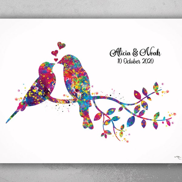 Love Bird Wall Art Etsy