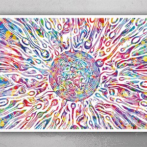 Sperms and Egg Art Watercolor Print Uterus Fertility Gynecology Medical Art IVF Medicine Fertilization Baby OBGYN Medical Nurse Midwife-2102