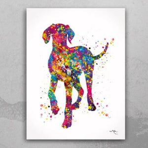 Hungarian Vizsla Dog Portrait Watercolor Print Magyar Dog Pet Gift Dog Love Puppy Friend Dog Art Custom Poster Vizsla Poster Dogart-1445