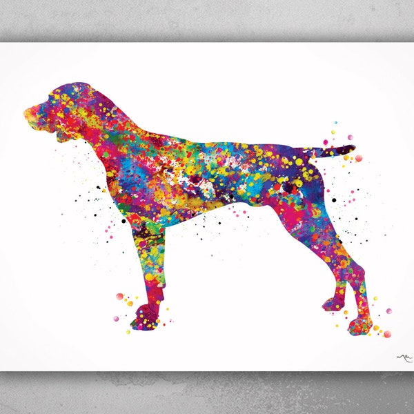 German Shorthaired Pointer Watercolor Print Dog Art print German Pointer Dog Art Gift Pet Dog Love Friend Animal Dog Painting Dog Poster-340