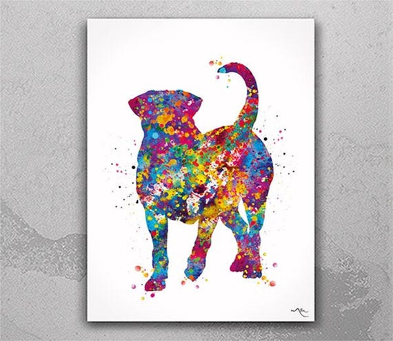 Boerboel Dog Watercolor Art Print, South African Mastiff-626