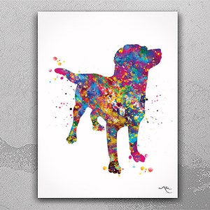 Labrador Dog Watercolor Print Pet Gift Pet Dog Love Puppy Personelized Pet Loss Gift Poster Dog Art Customizable Dog Poster Wall Art-772