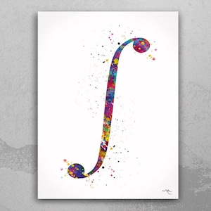 Integral Symbol Art Watercolor Print  Math Teacher Gift Math Art Gift Numbers Nerdy Geek Student Mathematics Art Science Dorm Poster-1539