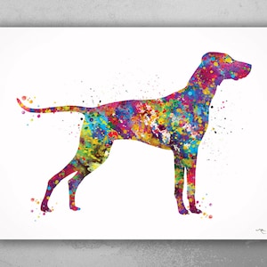 Hungarian Vizsla Dog Watercolor Print Pet Gift Dog Love Puppy Friend Dog Dog Art Customizable Animal Poster Vizsla Magyar Dog Poster-1116