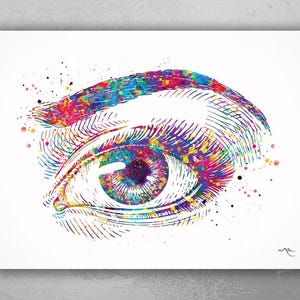 Human Eye Watercolor Print Optometrist Gift Optician Poster Eye Doctor Art Medical Art Ophthalmology Wall Art Eye Clinic Wall Art Decor-115