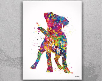 Jack Russell Cute Dog Watercolor Print Jack Russell Terrier Gift Pet Dog Love Puppy Friend Animal Dog Dogart Poster Dog Art Terrier Art-1165