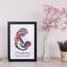 Vintage Medical Wall Art - Breastfeeding Mother Quote Watercolor Print, 12x18 Inch Framed Canvas - View #14