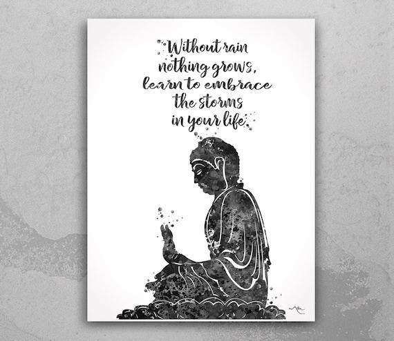 Buddha Quote Watercolor Print Wall Art Poster Buddha | Etsy