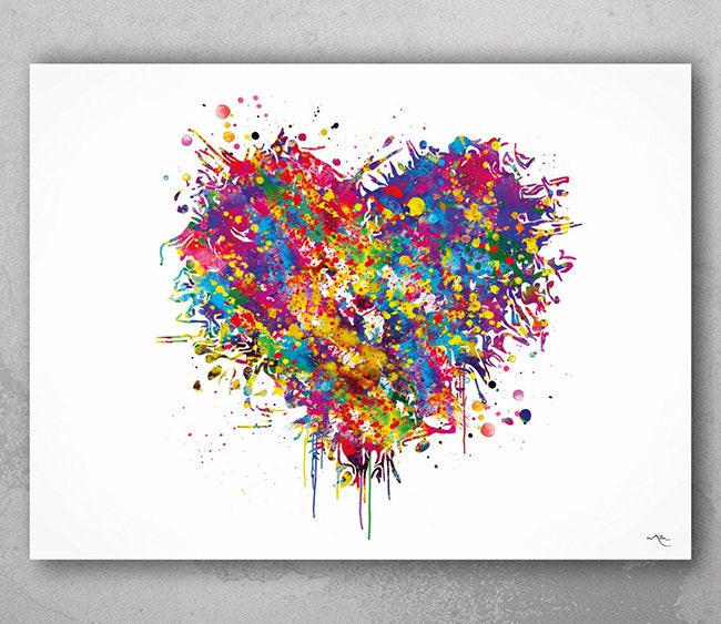 Happy Heart Canvas Wall Art - Bed Bath & Beyond - 30185542
