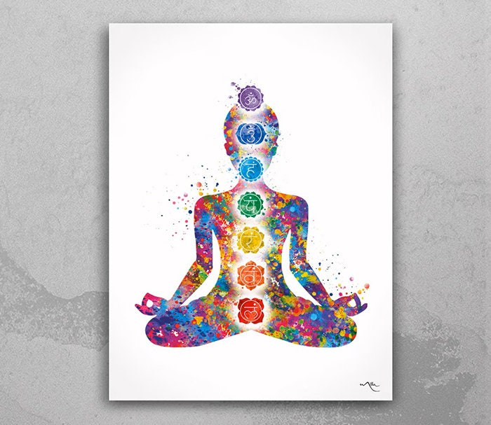 7 Chakra Acrylic Yoga Meditation Wall Hanging by Our Online Decor