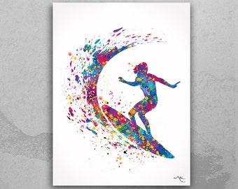 Surfer girl wall art Clearance