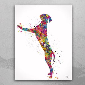 Hungarian Vizsla Dog Watercolor Print Magyar Dog Pet Gift Dog Love Puppy Friend Dog Art Customizable Animal Poster Vizsla Poster Dogart-1612