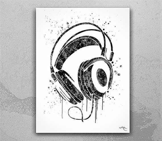 earphones drawing