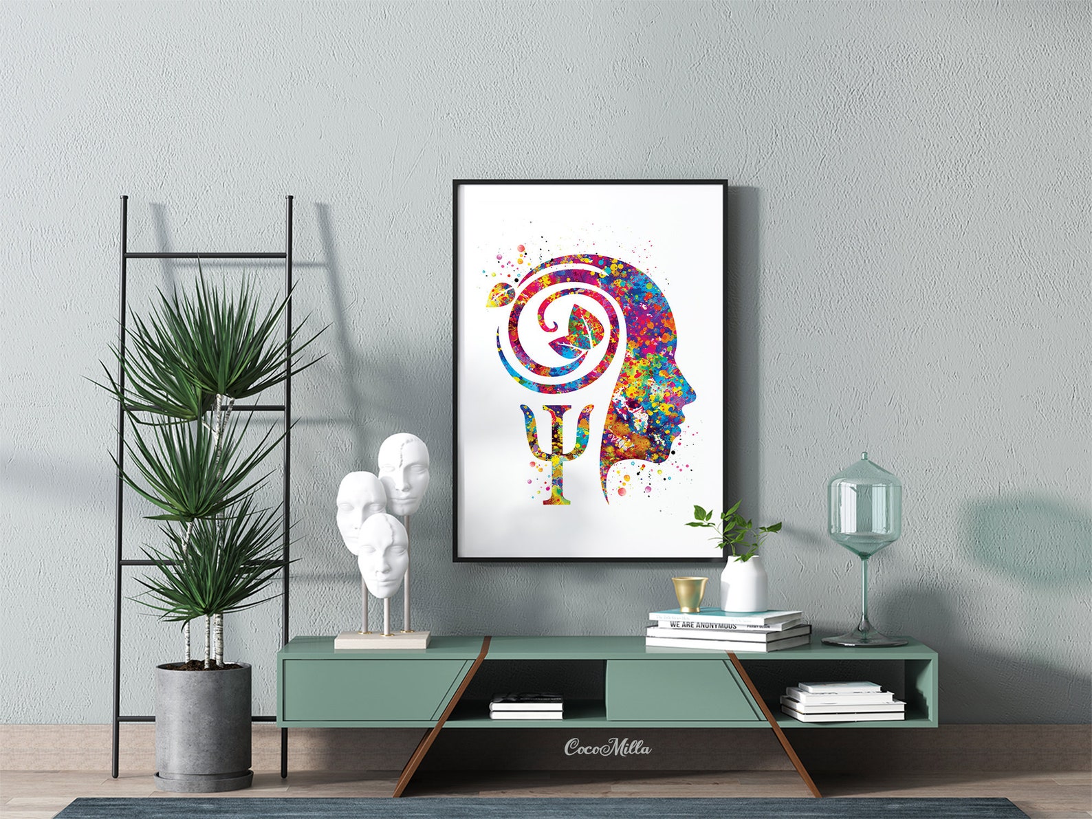 Psychiatrist Watercolor Print Psychology Psychiatry Wall Art Etsy