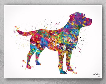 Labrador Dog Watercolor Print Pet Loss Art Gift Dog Love Puppy Friend Dog Poster Dog Art Personelized Gift Animal Poster Dog Art Poster-773