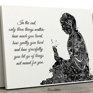Buddha Quote Watercolor Print Wall Art Poster Buddhism - Etsy