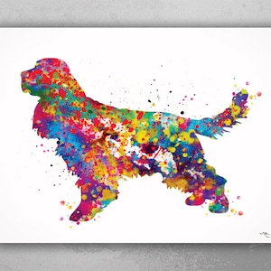 Cocker Spaniel Watercolor Print Dog Print Pet Gift Dog Love Puppy Friend Dog Poster Dog Art Customizable Animal Pet Poster Dog Poster-1140