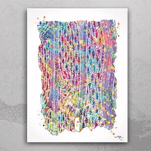 Bone Structure Watercolor Print Human Anatomy Skeletal Bones Medical Art Science Art Orthopedic Art Nurse Skeleton Print Clinic Decor-1275