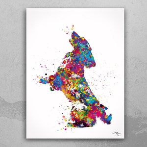 Cocker Spaniel Dog Watercolor Print Set Dog Art Customizable Poster Doglover Gift Dog Lover Cocker Jumping Playing Poster Wall Hanging-1596 image 4