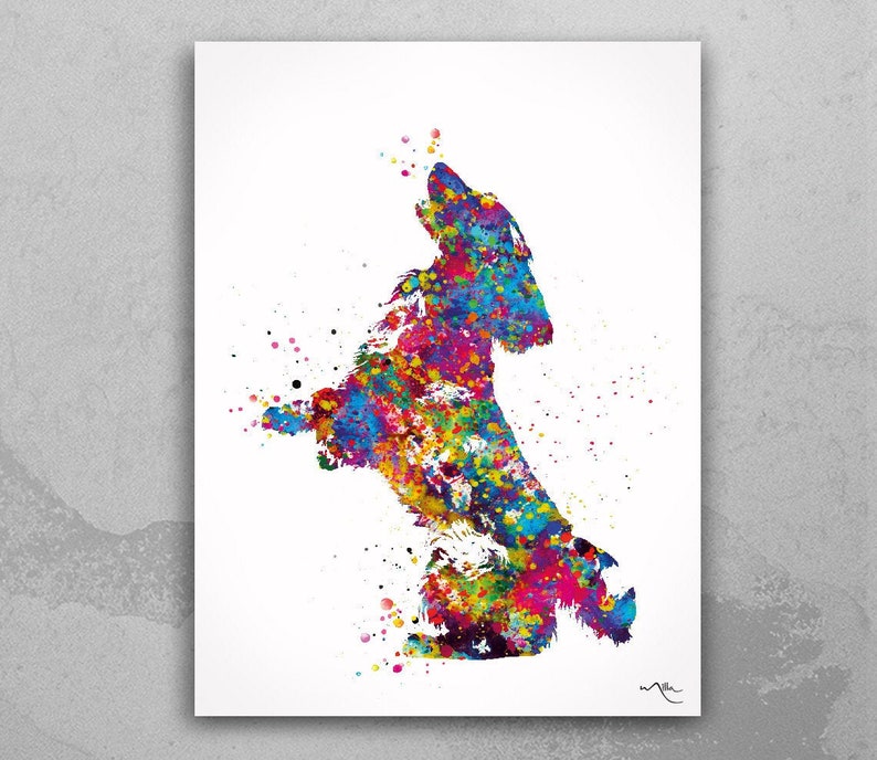 Cocker Spaniel Dog Watercolor Print Set Dog Art Customizable Poster Doglover Gift Dog Lover Cocker Jumping Playing Poster Wall Hanging-1596 image 4