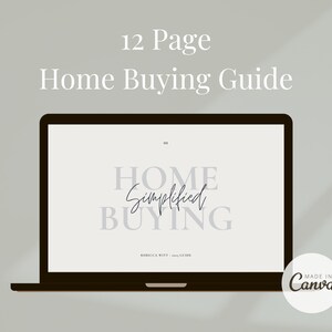 12 Page Real Estate Buyer Guide for Canva, Home Buying Guide, Realtor Home Buyer Guide, Real Estate Buyers Guide for 2023