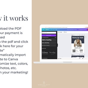 Real Estate Yard Sign, Realtor Listing Sign, Real Estate Listing Sign Template, For Sale Sign image 4